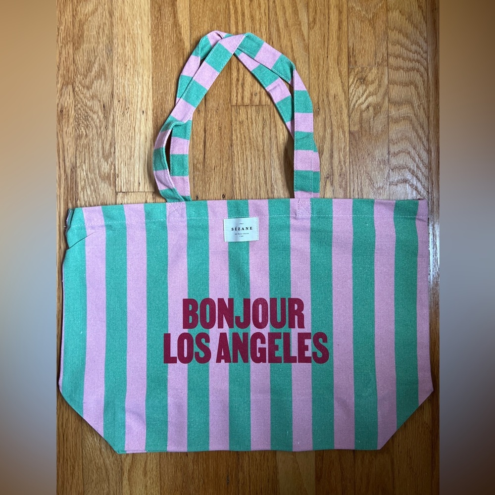Sezane Bonjour Los Angeles Tote Bag